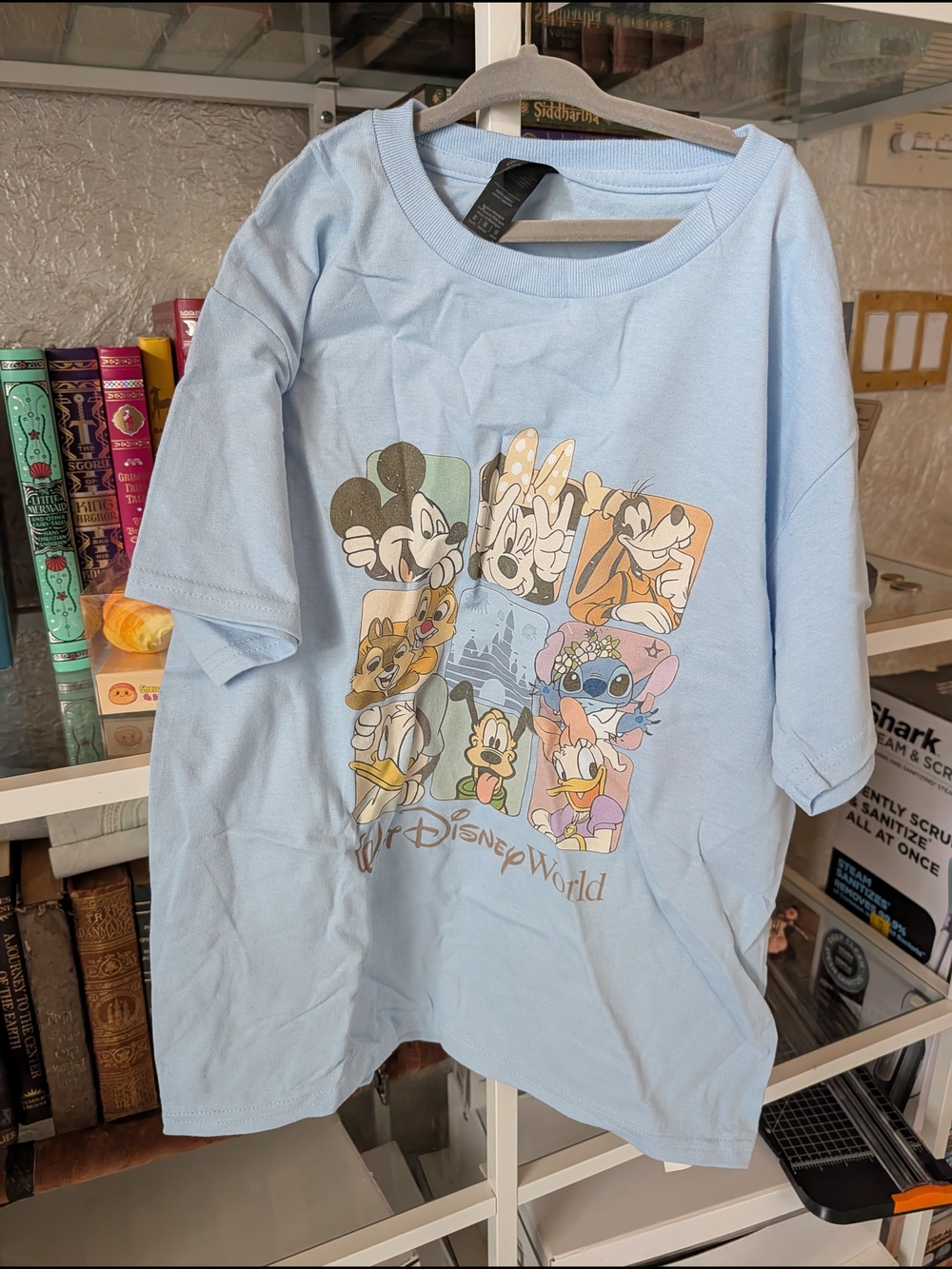 Disney World Light Blue Character Graphic Tee